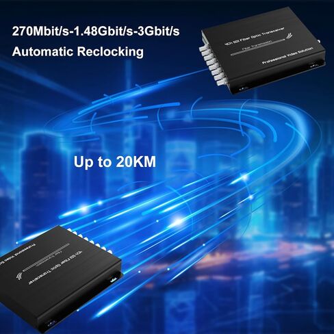يدعم محول الألياف 4-القنوات 3G-SDI إخراج الحلقة المحلية ، 1080p@60 هرتز موسع الألياف مع 1CH إلى الوراء RS485 و 4CH ، حتى 20 كم على الألياف الواحدة الواحدة LC in Kuwait