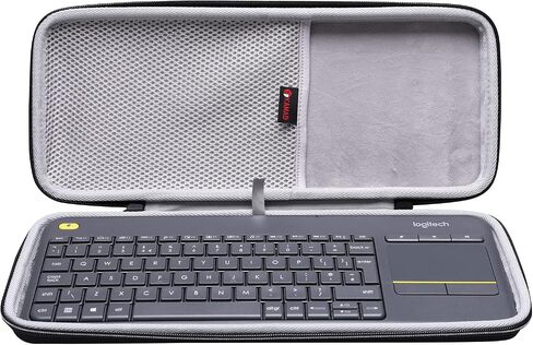 XANAD Hard Case for Logitech K400 Plus/Logitech POP Keys/Logitech MX Mechanical Mini Wireless Touch Keyboard (Black)-Inside: 14.4"x5.5"x1.1" in Saudi Arabia