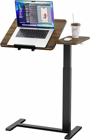 طاولة سرير قابلة للإمالة قابلة للتعديل مع عجلات من المكتب المحمول المكتبي من طاولة الكمبيوتر المحمول المنقولة عن عجلات. in Kuwait