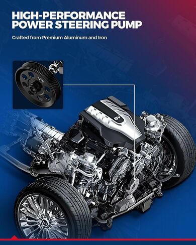 KAX Power Steering Pump Fit for 2006-2011 ML350, 2007-2009 E350; S550, 2007-2012 GL450, 2006-2009 R350, Power Assist Pump Replace # 21-120, 0054662201 in Kuwait