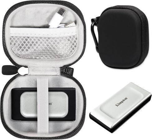 CaseSack Case for Kingston XS2000, XS1000, XS1000R 1TB/2TB/ 4TB/ 500GB High Performance Portable SSD (Black) in Saudi Arabia