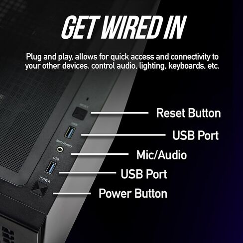 Cost Plus Gaming M1 Flow - PC -Tier Gaming PC - AMD Ryzen 5 5500 4.2GHz Boost ، RTX 3050 ، 500GB NVME SSD ، 16GB DDR4-3200 ، 600W+ GOLD PSU ، WIFI ، Windows 11 Home 64 bit (5500 | RTX 3050) in Kuwait