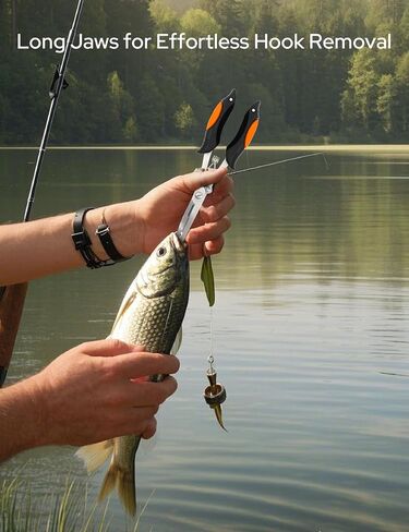 Fishing Gear Fishing Plier for Saltwater/Freshwater Stainless Steel Fishing Tool Kit for Men/Angler/Fisherman/Dad/Grandpa in Saudi Arabia