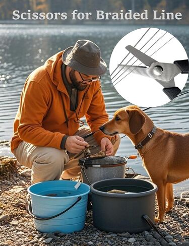 Fishing Gear Fishing Plier for Saltwater/Freshwater Stainless Steel Fishing Tool Kit for Men/Angler/Fisherman/Dad/Grandpa in Saudi Arabia