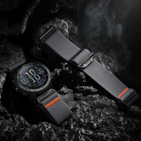 Stretchy Nylon Band Compatible with Garmin Fenix 5X Watch Band, Sport Easy-Fit 26mm Band for Fenix 8 51mm/7X/7X Pro/6X/6X Pro/5X Plus/3/3 HR/Instinct 2X/Tactix/Enduro/Descent/Epix Pro 51mm in Kuwait