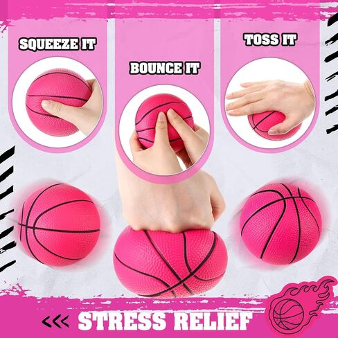 6 Pcs 4'' Mini Foam Basketballs for Kids Adults, Squeeze Stress Ball Safe Soft Replacement Beach Pool Basketball for Indoor Hoop Toddler Quiet Bouncy Sport Game(Orange) in Saudi Arabia