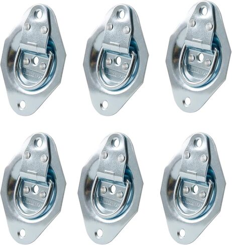 Lonffery Round Recessed D-Ring Tie Down Anchors (1,200 lb. Capacity), Heavy Duty Kit for Trailer or Deliveries in Kuwait