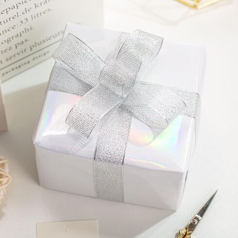 Merture Gold Wrapping Paper Roll - 17 In X 32.8 Ft(46.5 sqft) Metallic Gold Solid Color Gift Wrap for Christmas, Wedding, Birthday, Mothers Day, Baby Shower, Holidays in Saudi Arabia