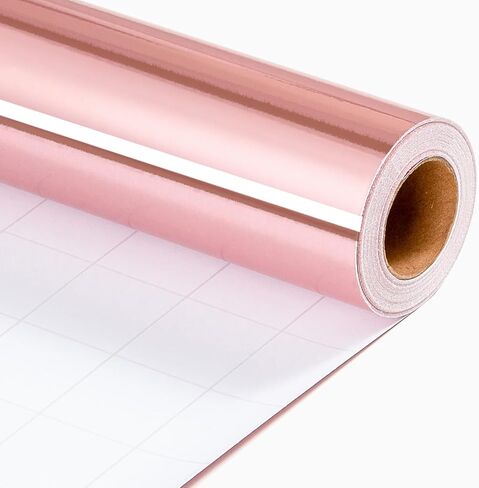 Merture Gold Wrapping Paper Roll - 17 In X 32.8 Ft(46.5 sqft) Metallic Gold Solid Color Gift Wrap for Christmas, Wedding, Birthday, Mothers Day, Baby Shower, Holidays in Saudi Arabia
