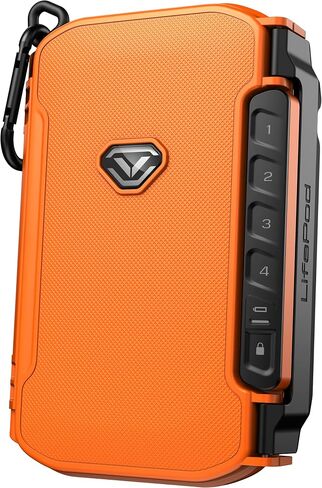 VAULTEK LifePod X Micro Weatherproof Electronic Lockbox Secure Travel Case Rugged Mini Portable Case with Backlit Keypad (Covert Black) in Kuwait