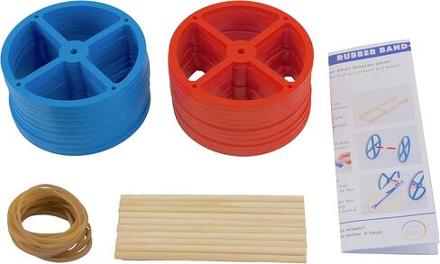 You Make Plastic Project Wheels with 1/8" Hole - Pack of 100 pcs - Designed for Science and Engineering Car Projects in Kuwait