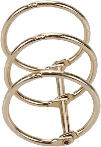 Xiaoyztan 6 Pcs 3-Slot Binder Rings Loose Leaf Book Rings Memo Note Rings DIY Album Rings Paper Organizing Ring (Inner Diameter 1.2in Grey) in Kuwait