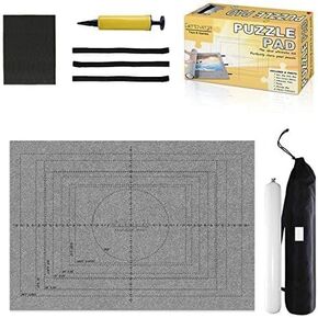 Puzzle Saver with Lid 1000 1500 Pieces Puzzles Board Storage Cover Transport Pump Glue Portable Felt Inflatable Stick Organizer Pad Tabletop Frame Travel Carrier Kit Table Top Rug Keep Cat away from