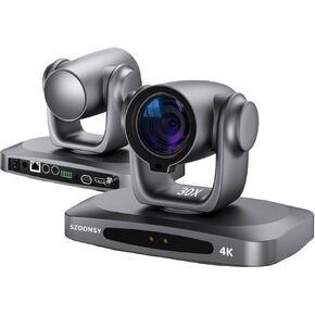 PTZ Camera 4K 30X Optical Zoom AI Auto Tracking - Professional Conference Camera with HDMI/3G-SDI/USB/POE IP Streaming for Church Worship, Education, YouTube Live, Facebook Streaming & Remote Meetings