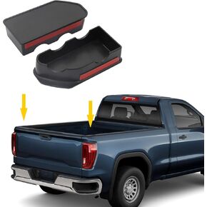 RMOURTEKK Bed Rail Stake Pocket Covers Compatible with GMC Sierra 1500/Chevy Silverado 1500 2019-2023 & Silverado/Sierra 2500/3500 HD 2020-2023 Truck Tonneau Covers Stake Holes Caps Plugs(2 PCS)
