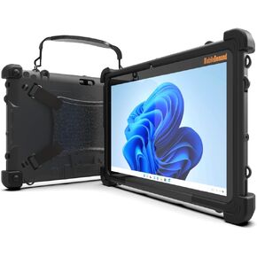 MobileDemand Flex 10B Rugged 10-inch Tablet for Business Use, Study & Home – Windows 11 Pro, 4GB RAM, 3000mAh Battery, Ultra Lightweight Handheld Tablet PC with Handstrap for Outdoor & Office Work