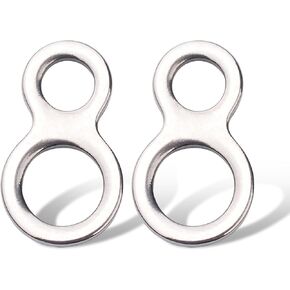 Split Rings for Fishing Lures Lure Connector 20pcs - Durable Stainless Steel Ring for Fishing Tackle, Tippet Rings and Fishing Split Rings Jigging Lure Fishing Saltwater Freshwater