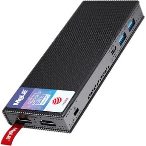 MeLE Fanless Mini PC Stick PCG02 Pro N5105 8GB/256GB with Windows 11 Pro, WiFi5 USB PD3.0, Micro Computer Desktop Dual HDMI, Gigabit Ethernet BT5.1, Compact SFF on Business Office Industrial IoT Home