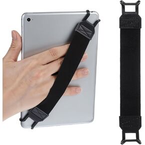 Hand Strap Holder Universal Tablet Secure Grip Holder High Elasticity Finger Handle Bands Accessories Versatile Lightweight Bundle Strap Stretchable to 8.27-14.96 inches for E-Reader