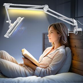 Tablet Stand, Tablet Mount Adjustable with Light, Universal Flexible Tablet Holder with 360 Degree Rotation for iPad/iPhone/iPad Pro/N-Switch,or Other 4.5~13.5 Inches Devices (Black)