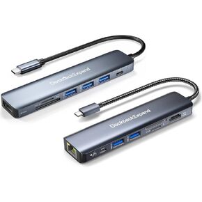 2psc 7-in-1 USB C HUB