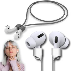 Ultra Strong Magnetic Airpod Pro Strap Anti-Lost Cord Sports Lanyard Compatible with Airpods 3rd 2nd Generation Pro 3 2 1 (Grey)