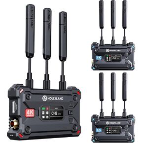 Hollyland Pyro S (1 Transmitter + 2 Receiver) Wireless HDMI SDI Video Transmission System