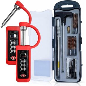 Cedar Mill Fine Firearms TSA Approved Gun Case Locks & Ultimate Pro Universal Gun Cleaning Kit Bundle