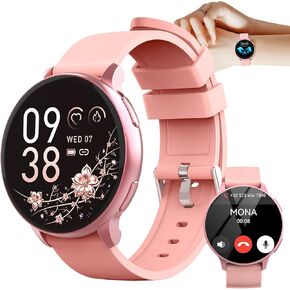 Smart Watch for Men Women Fitness Tracker مع 100+ أوضاع رياضية ، أجهزة تتبع النشاط لنظام iOS/Android مقاومة للماء/معدل ضربات القلب/نوم/خطوات شاشة مراقبة/عداد الخطى (الوردي)