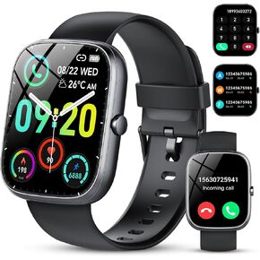 Smart Watch for Women (Answer/Make Call), 1.91" Smartwatch Fitness Activity Tracker, 100+ Sports Modes/Heart Rate/Sleep Monitor/Pedometer/Calories, IP68 Waterproof Fitness Watch for Android iOS