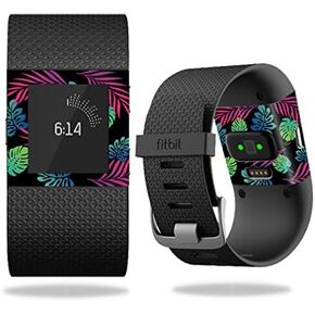 MightySkins Skin Compatible with Fitbit Surge Cover Skins Sticker Watch Neon Tropics