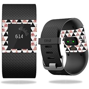 MightySkins Skin Compatible with Fitbit Surge Cover Skins Sticker Watch Marble Pyramids