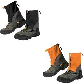 Gators for Hiking Boots and Shoes, Lightweight Adjustable Leg Gaiters for Adults (Unisex), Waterproof, Hiking, Trail Running, Hunting, Walking, Skiing, Snowshoeing, Mountain Climbing