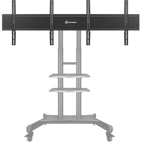 ONKRON Dual TV Mount for LCD LED OLED 4K Flat Curved Screens 40-65 Inches up to 100 lbs Each - Dual Screens Adapter for Mobile TV Stand TS1881 Dual VESA Compatible up to 600x400 (ADV-1881) Black