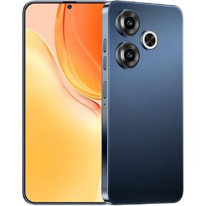 Unlocked Phones S19, Android 14 Mobile Phone, 12GB+512GB Smartphone, 5G Dual SIM, 48MP+108MP Camera Cell Phone, 6.8'' Screen, 6800mAh Battery, Face ID, Blue
