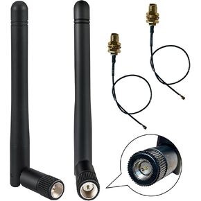 WiFi Antenna 2.4GHz 3dBi SMA Connector IPEX Antenna for WiFi Router Wireless Network Card Security IP Camera Video Surveillance Bluetooth Monitor Antenna