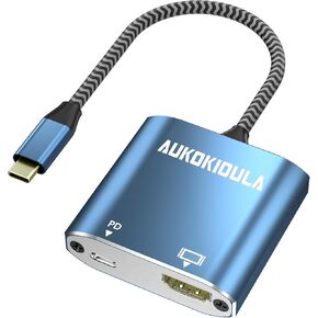 USB C to HDMI Adapter, 4K USB Type-C to HDMI Adapter [Thunderbolt 4/3Compatible] Compatible for iPhone 15/15Pro/15ProMax, MacBook Air/Pro, Dell XPS, Chromebook, Android Phones etc