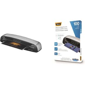 Fellowes Saturn3i 12.5 Inch Laminator + 100 Pack 3mil, Letter Size Thermal Laminating Pouches