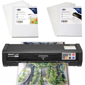 SINCHI Laminator & 3 Mil 200 Pack & 5 Mil 100 Pack Laminating Sheets