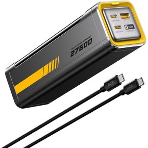 AOHI 240W Laptop Power Bank 27600mAh Portable Fast Charger (99.3wh) The Future Starship 140W PD 3.1 Large Camping Battery Pack for MacBook Pro/Air, iPad Pro, iPhone 16 Pro Max,Galaxy,Steam Deck, Grey