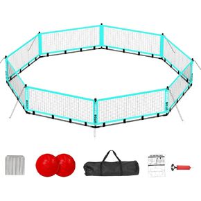 Gaga Ball Pit 15 ft Portable Indoor/Outdoor Gagagon Pit for School, Camp or Home Use