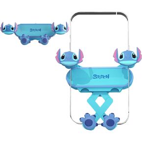 Cartoon Car Phone Holder Mount, Cute Gravity Car Phone Mount with Sturdy Air Vent Clip Auto Lock Cell Phone Holder Mount Works for All Phones