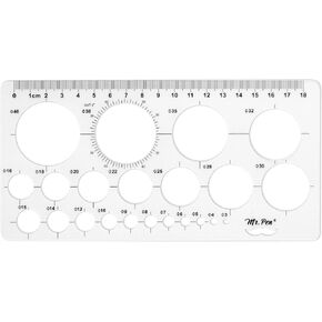 Mr. Pen- Circle Template, Circle Stencil, Circle Template for Drawing Stencils, Geometric Stencils