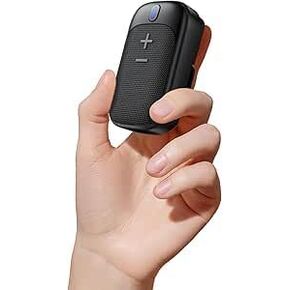 LENRUE Wearable Bluetooth Speaker, IPX5 Water-Resistant Wireless Portable Mini Speaker,Built-in Mic for Hands-Free Music and Calls,Black Color