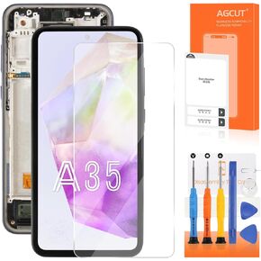 INCELL for Samsung Galaxy A35 Screen Replacement for Samsung A35 LCD Diaplay SM-A356B SM-A356U LCD Digitizer Touch Assembly Repair Part with Frame(Not Support Fingerprint)