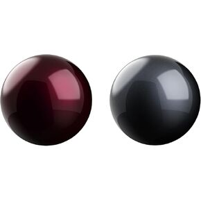 SANWA 55mm Trackball, 2.17in Replacement Ball for Kensington SlimBlade, SlimBlade Pro, Expert Mouse, Perixx Keyboard Periboard-522/322, and Other Compatible Mouse, Glossy Red + Black, Set of 2
