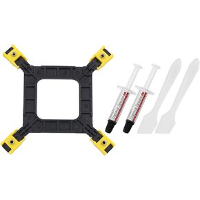 لوحة خلفية قابلة للتعديل للوحة الأم لـ Intel LGA 775 1150 1155 1156 1200 1366 1700 مع 2-Pack 7.5 W/MK GT-1 Silver CPU المعجون الحراري (1G*2)