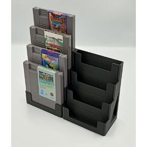 Display Stand Tower Holder for NES Cartridges - Holds 8 Games