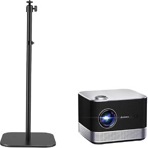 BOOM 3 3-in-1 Smart Projector with 360° rotatable 15.75"-47.24" Height Adjustable Floor Stand, DoIby Audio & 36W Speakers, Auto Focus & Keystone, NetfIix Official 500 ANSI movie projector