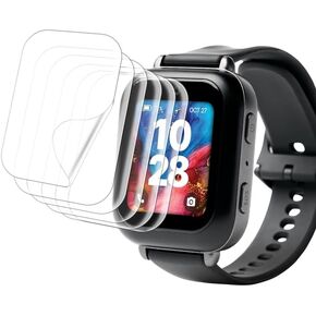 Screen Protector Compatible With Bark Watch 1.6 Inches Smart Watch Clear TPU [Anti-Scratch] [Bubble Free] Soft Screen Film (6 Pack)